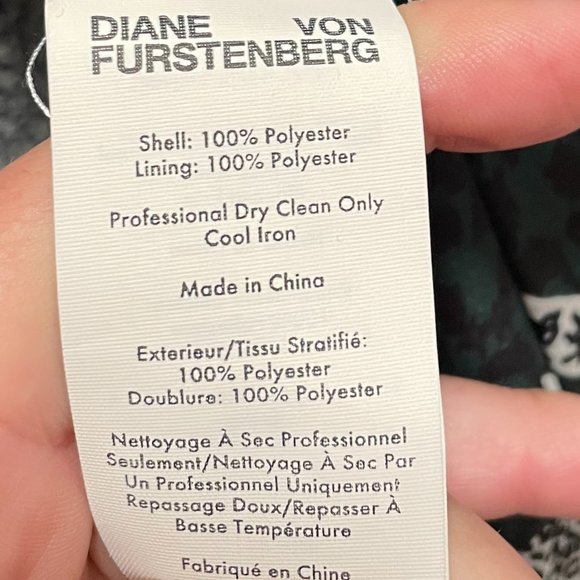 NWT Diane Von Furstenberg Faux Fur Trench Vest in Hunter Green Size Small - Picture 6 of 9